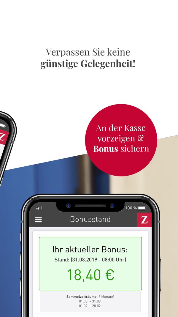 Smartphone-Bildschirm und die Aufschrift "Verpassen Sie keine günstige Gelegenheit"