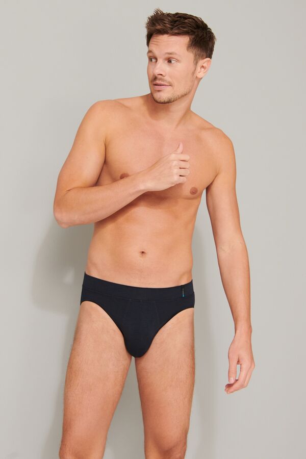 Schwarzer Herren-Slip von SCHIESSER