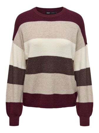 ONLATIA L/S STRIPE PULLOVER KNT NOO