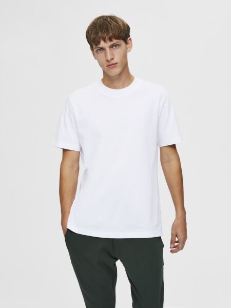 SLHRELAXCOLMAN SS O-NECK TEE B NOOS