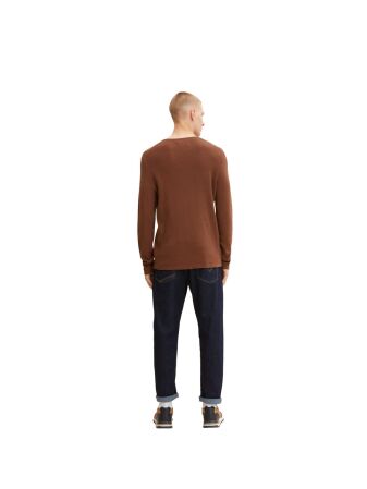 zigzag structured crewneck