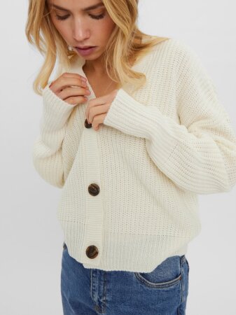 VMLEA LS V-NECK CUFF CARDIGAN NOOS