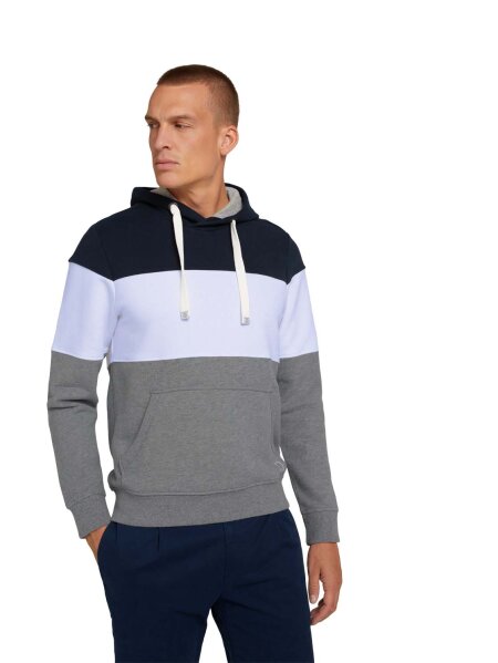 cutline hoodie with colorblock