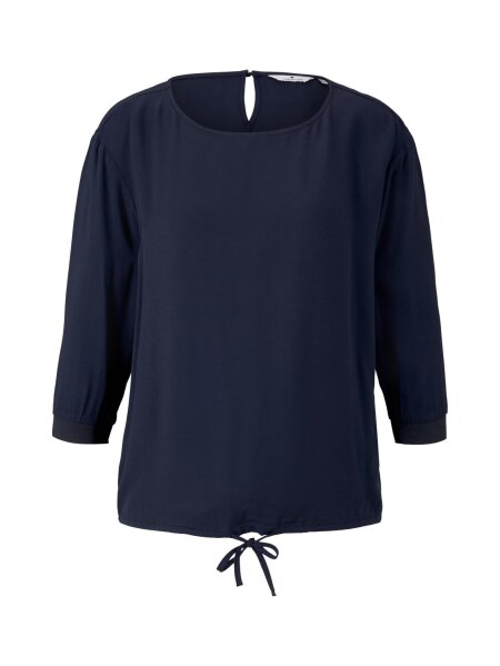 blouse solid with tape detail