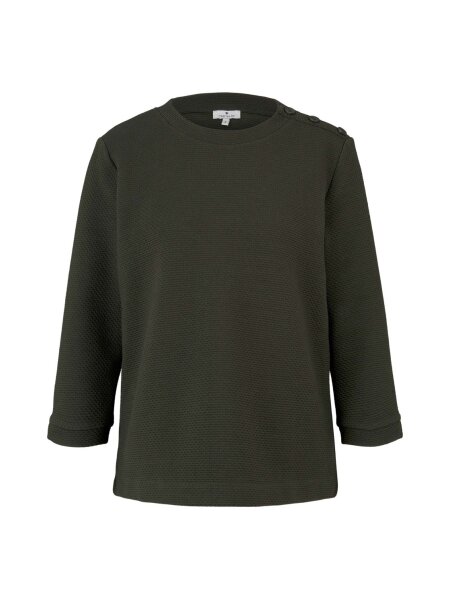 Sweatshirt button detail