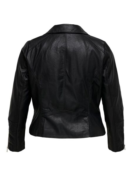 Bikerjacke aus Kunstleder