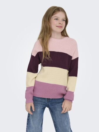 KOGSANDY L/S STRIPE PULLOVER KNT NO