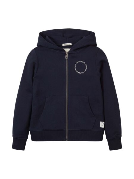 fitted sweatshirt jacket