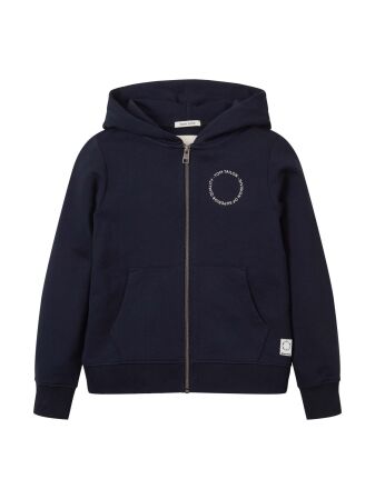 fitted sweatshirt jacket