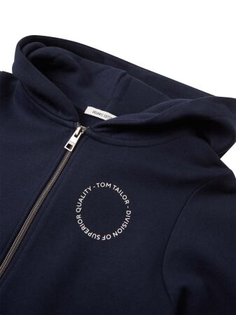fitted sweatshirt jacket