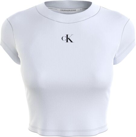 CK RIB CROPPED SLIM TEE