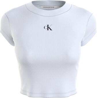 CK RIB CROPPED SLIM TEE