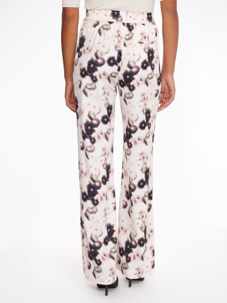 RECYCLED CDC PRINT WIDE LEG PANT
