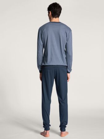 HERREN Pyjama mit B&uuml;ndchen