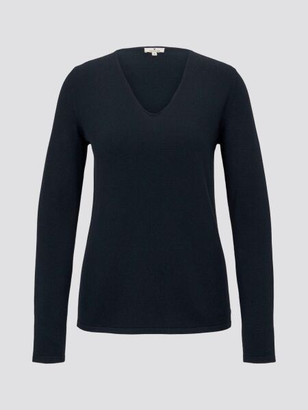 sweater basic v-neck