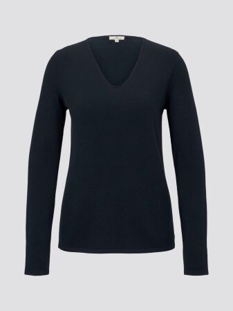sweater basic v-neck