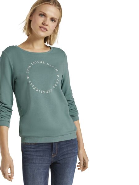 logo print sweater