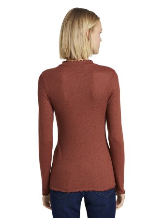 longsleeve with frilled edges