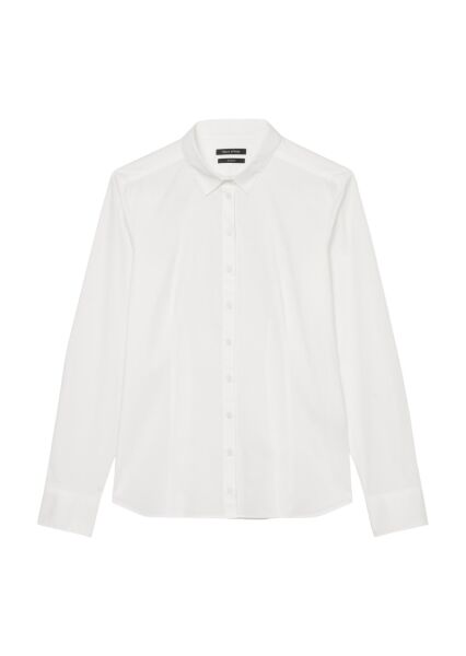 Blouse, kent collar, long sleeved,