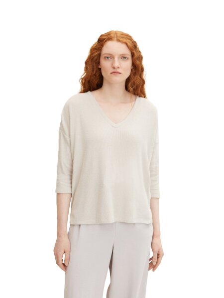 loose v-neck t-shirt