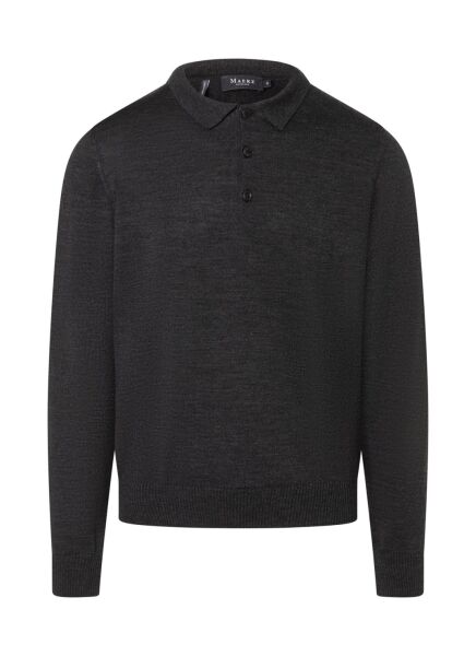 Pullover Polokragen Knopf 1/1 Arm