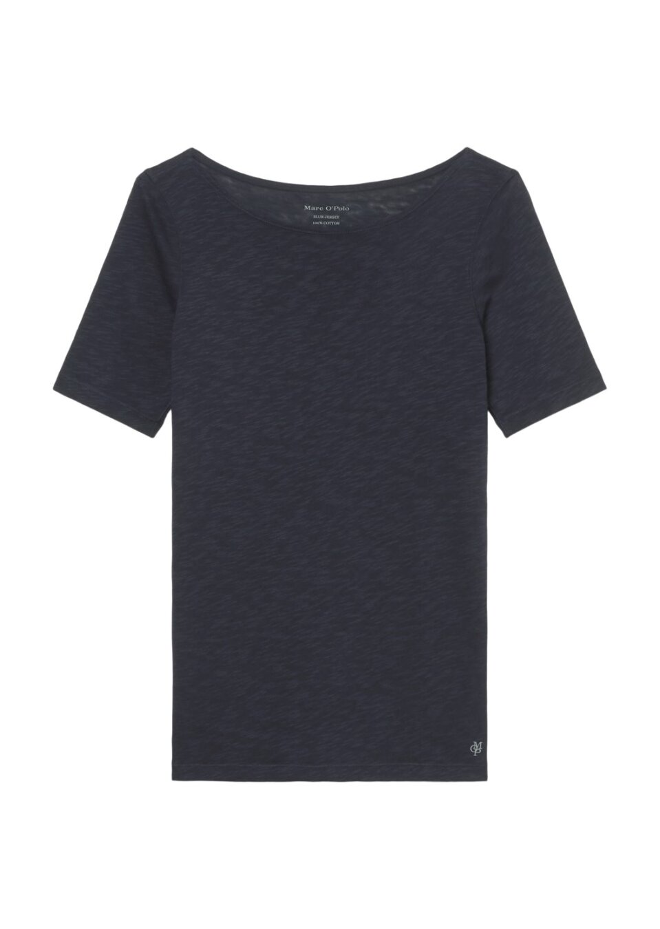T-shirt, short-sleeve, boat-neck