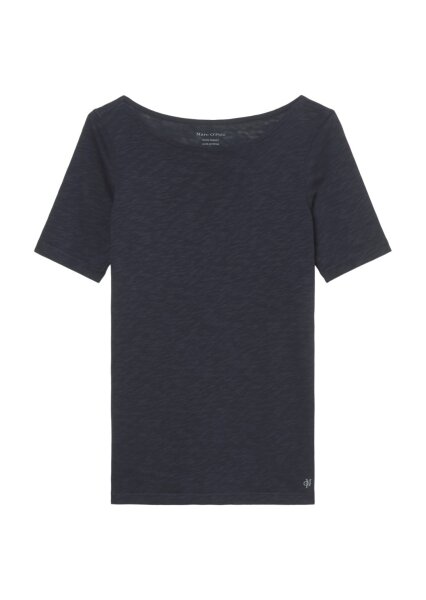 T-shirt, short-sleeve, boat-neck