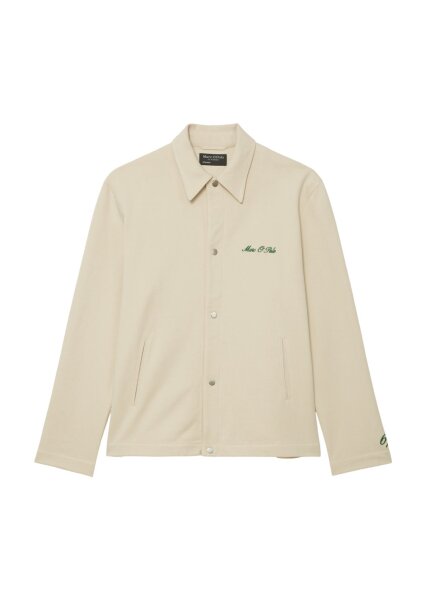Sweatjacket, overshirt with piped p
