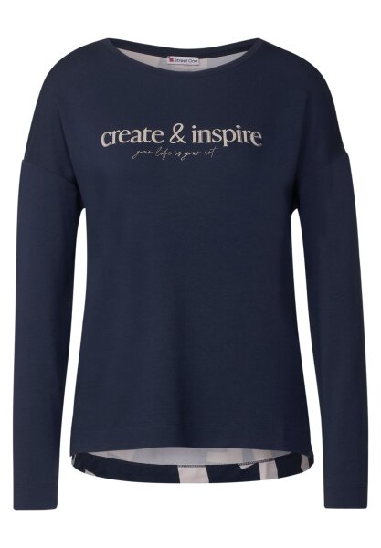 wording shirt w.back print