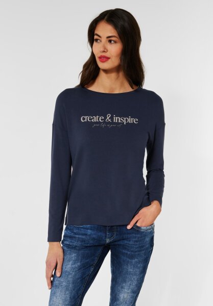 wording shirt w.back print
