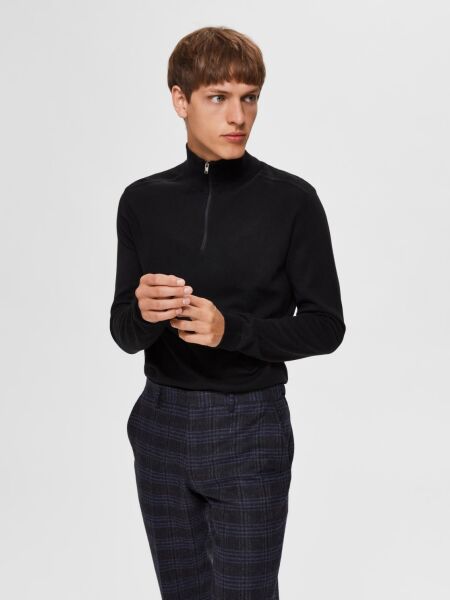 SLHBERG HALF ZIP CARDIGAN NOOS