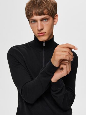SLHBERG HALF ZIP CARDIGAN NOOS