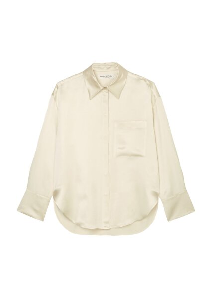 Blouse, side slits, small kent coll