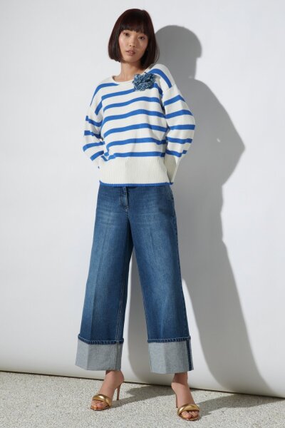 Pullover mit Bold-Stripes
