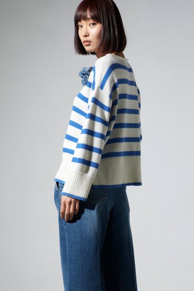 Pullover mit Bold-Stripes