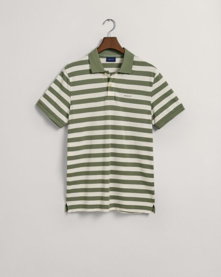 MULTI STRIPE SS PIQUE