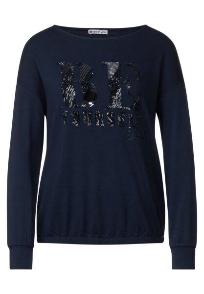 sequins wording shirt