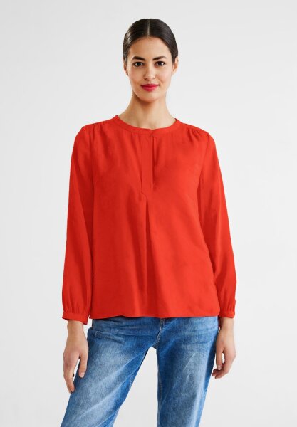 Buttoned blouse w gathering de