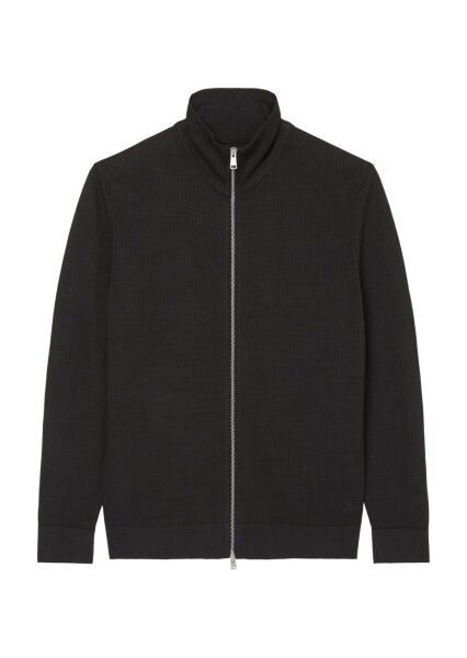 Zipped trainer jacket with stand-up