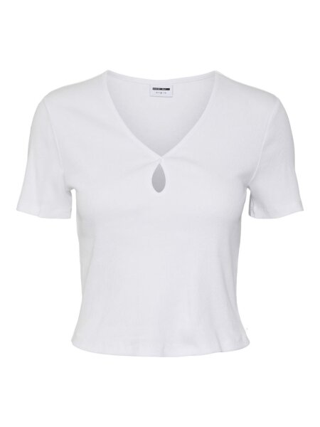 NMMAYA S/S  O-NECK CUTOUT TOP NOOS