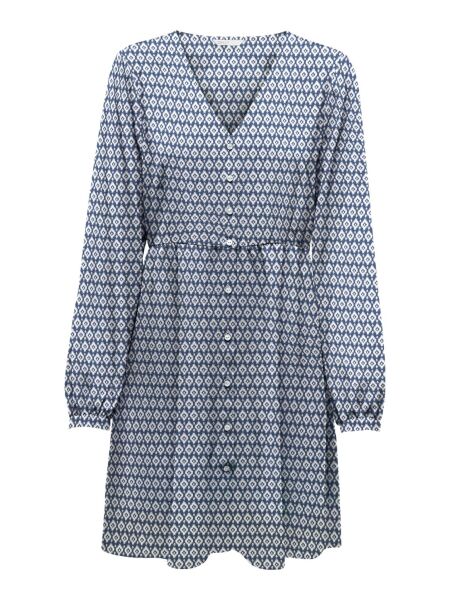 ONLNOVA LIFE L/S THEA BUTTON DRESS