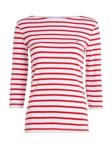 SLIM CODY RIB STP B-NK 3/4SLV