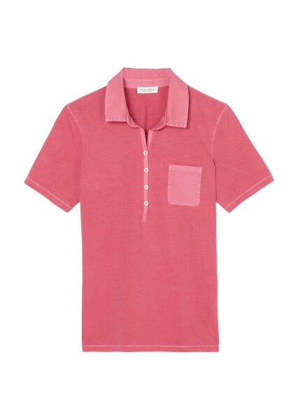 Polo-shirt, short-sleeve, woven det