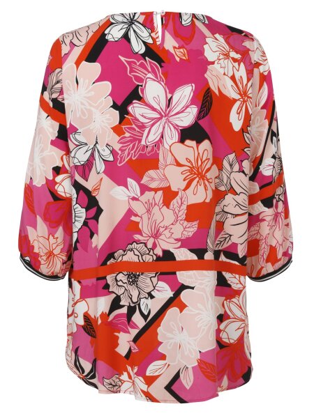 Bluse Rundhals 3/4 Arm Druck