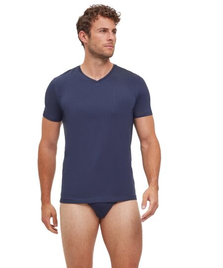 UW Regular V-Neck T-Shirt CO/EL m