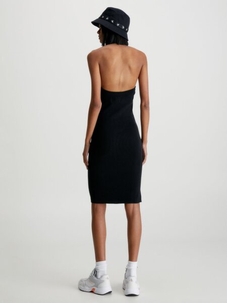 CK HALTERNECK KNITTED DRESS