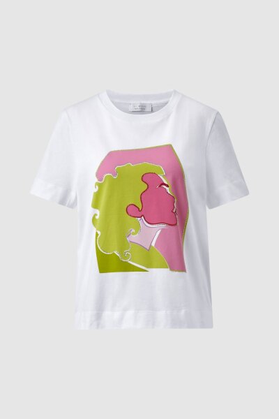 T-Shirt with placed print organic