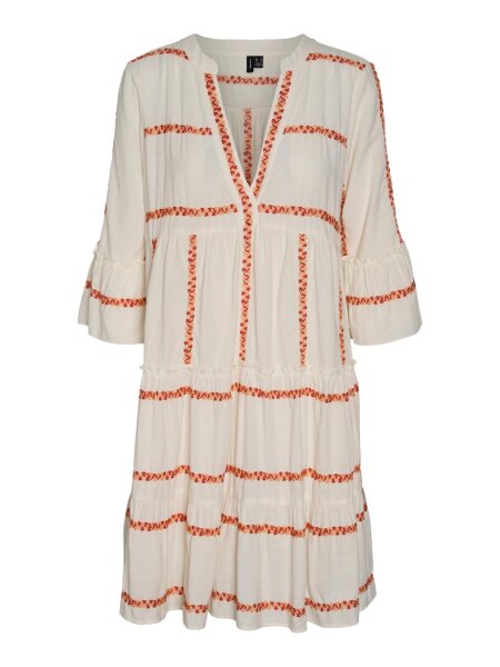 VMDICTHE 3/4 STRIPE EMB TUNIC WVN G