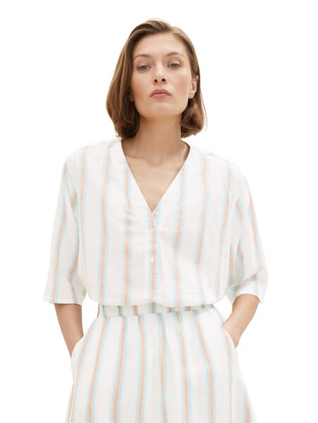 linen mix blouse tunic
