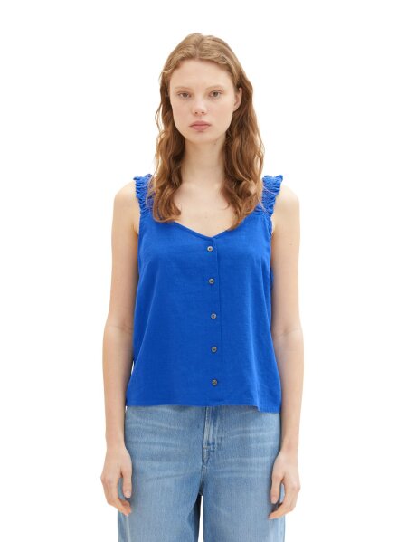 strappy linen top